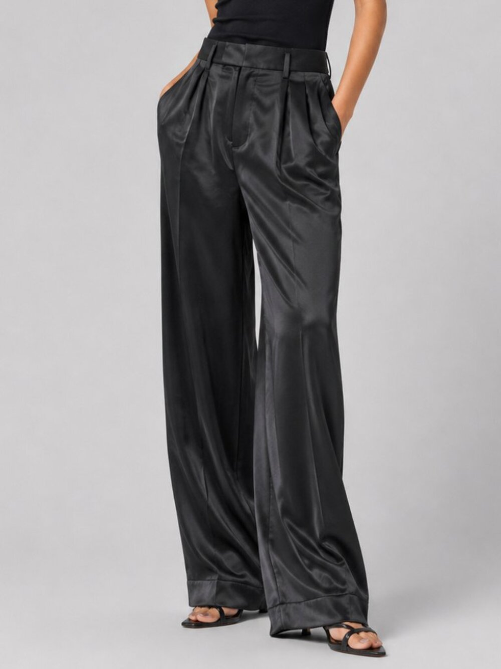 a new day Wide Leg Satin Pants